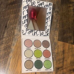 let that sh*t go! Eyeshadow Palette with Mirror - Green and Brown Shades Sealed